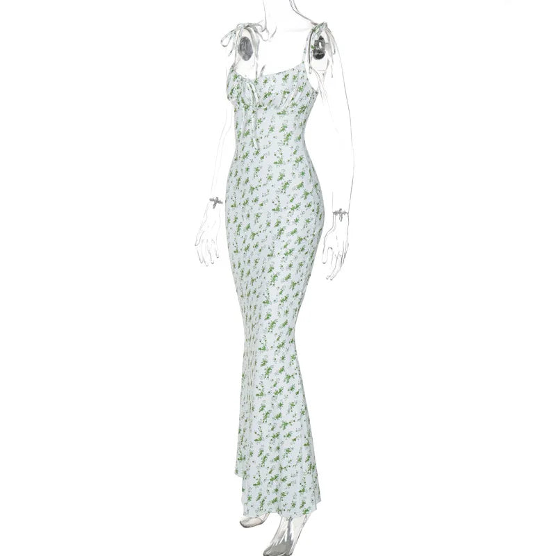Hugcitar Floral Strapless Maxi Dress – Sleek Summer Streetwear