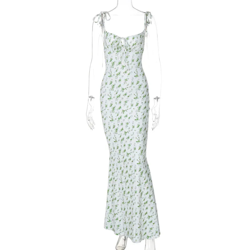 Hugcitar Floral Strapless Maxi Dress – Sleek Summer Streetwear