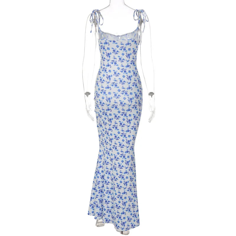 Hugcitar Floral Strapless Maxi Dress – Sleek Summer Streetwear