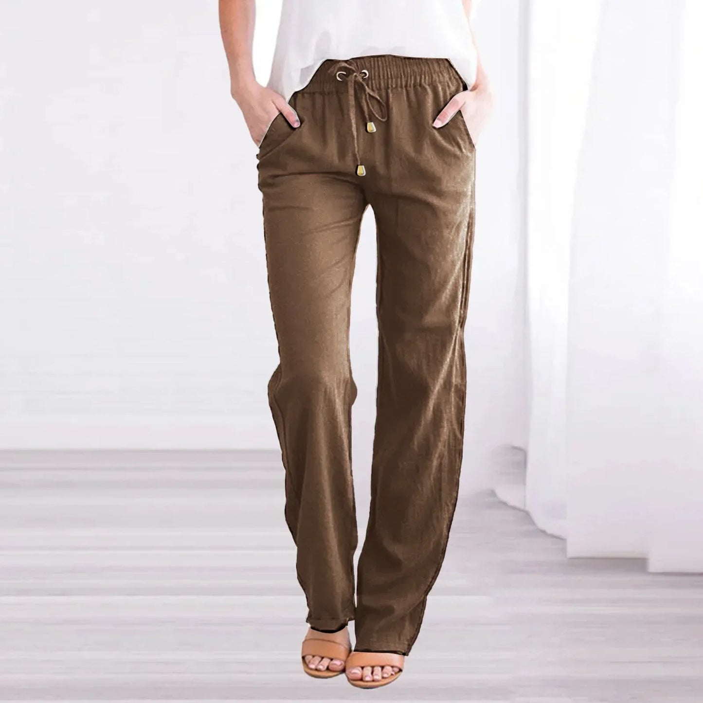 Women’s Baggy Linen Pants – Office & Everyday Chic.