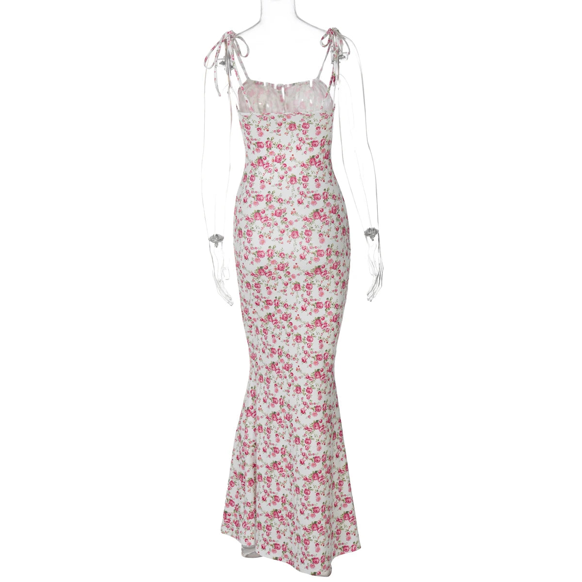 Hugcitar Floral Strapless Maxi Dress – Sleek Summer Streetwear