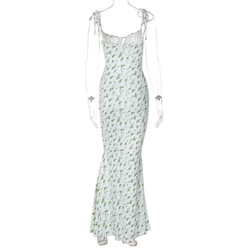 Hugcitar Floral Strapless Maxi Dress – Sleek Summer Streetwear