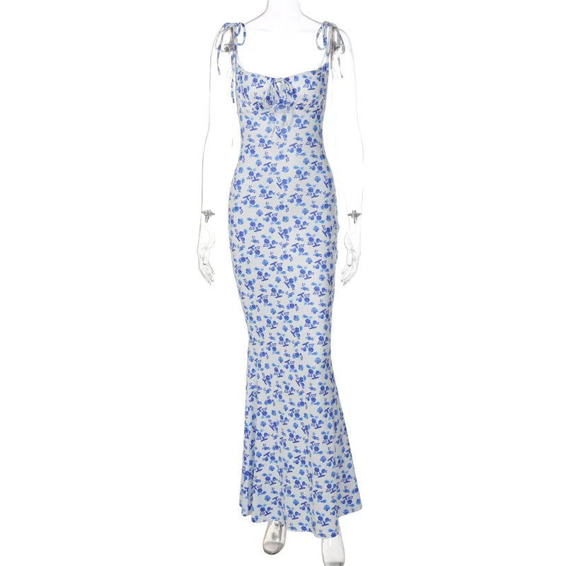 Hugcitar Floral Strapless Maxi Dress – Sleek Summer Streetwear