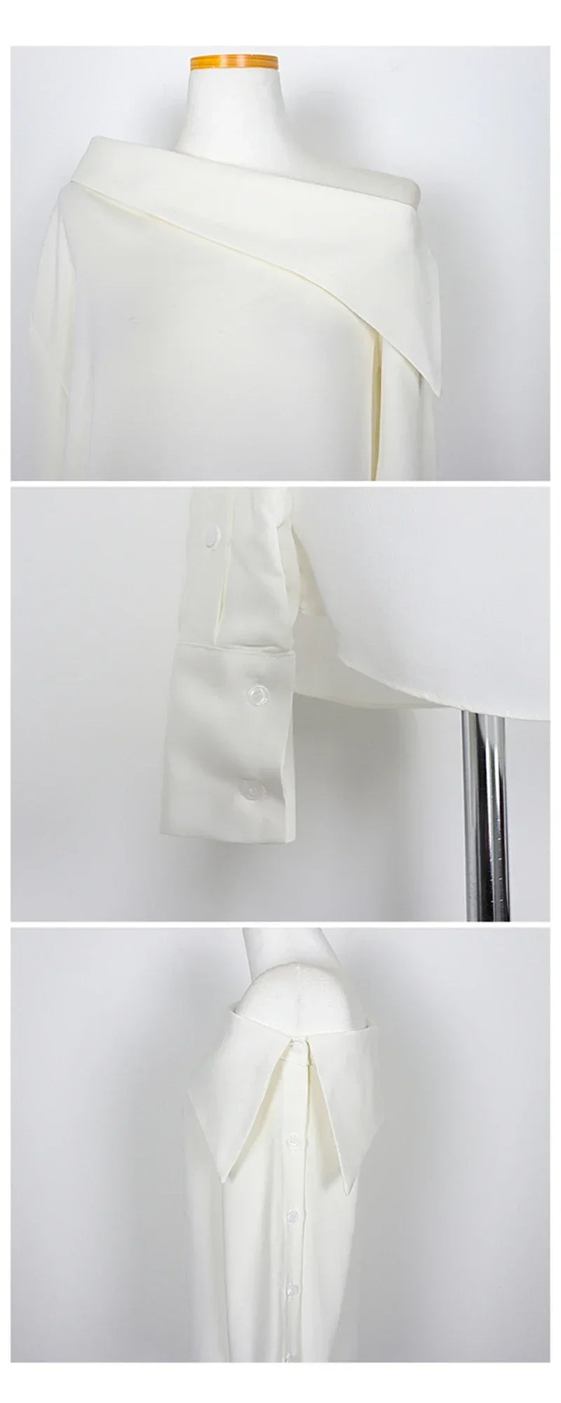 Chic Off-Shoulder Korean Blouse.