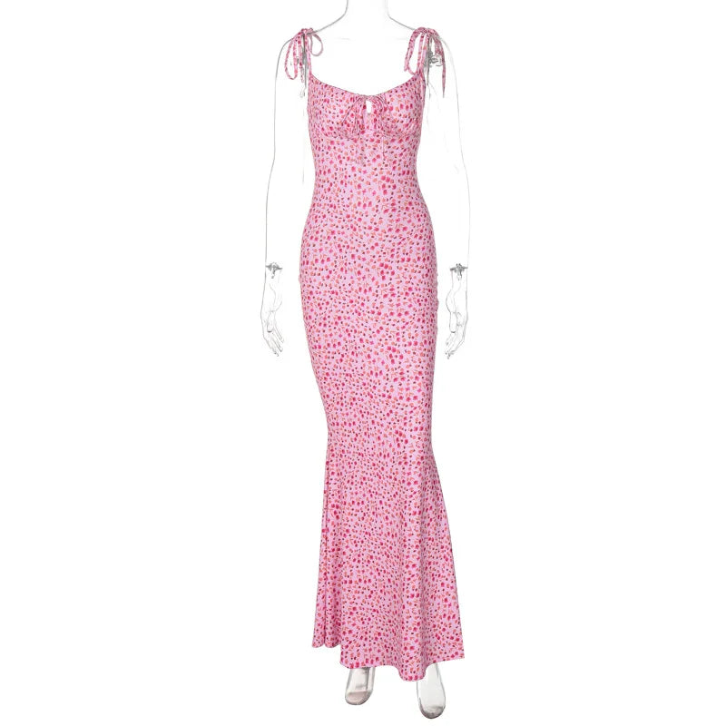 Hugcitar Floral Strapless Maxi Dress – Sleek Summer Streetwear