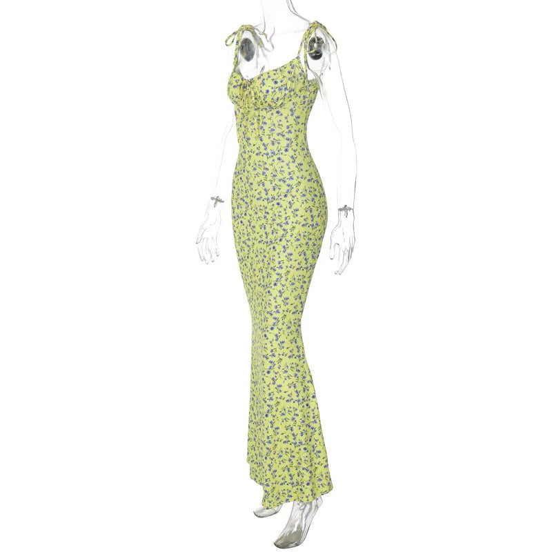 Hugcitar Floral Strapless Maxi Dress – Sleek Summer Streetwear