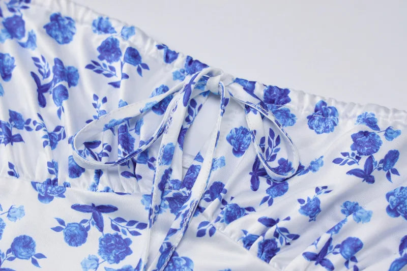 Hugcitar Floral Strapless Maxi Dress – Sleek Summer Streetwear