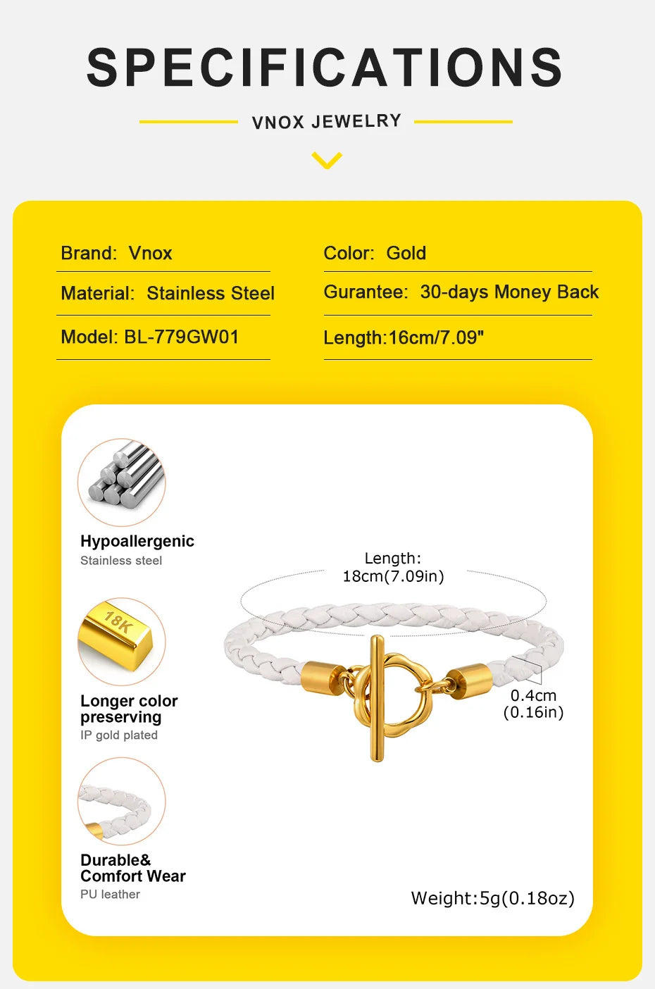 Braided Leather & Gold Cuff Bracelet – Chic Women’s Casual Jewelry.