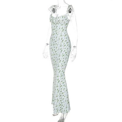 Hugcitar Floral Strapless Maxi Dress – Sleek Summer Streetwear