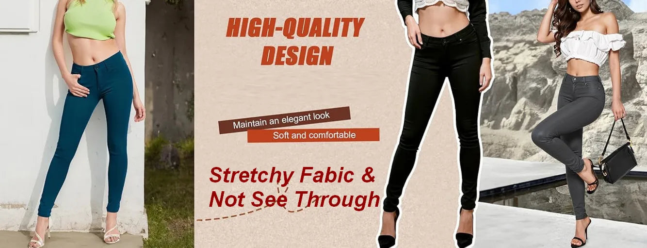 High Waist Stretch Jeans – Slim & Comfortable for women.