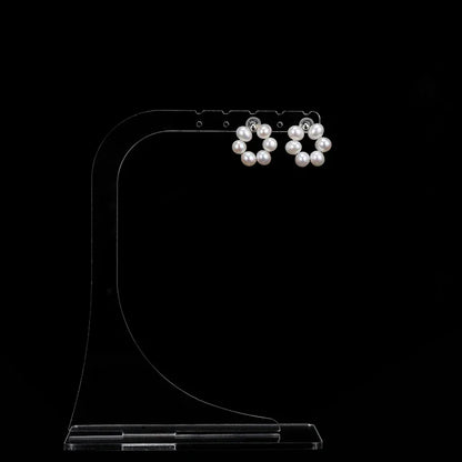 925 Sterling Silver Mini Pearl Stud Earrings – Elegant Natural White Pearls.