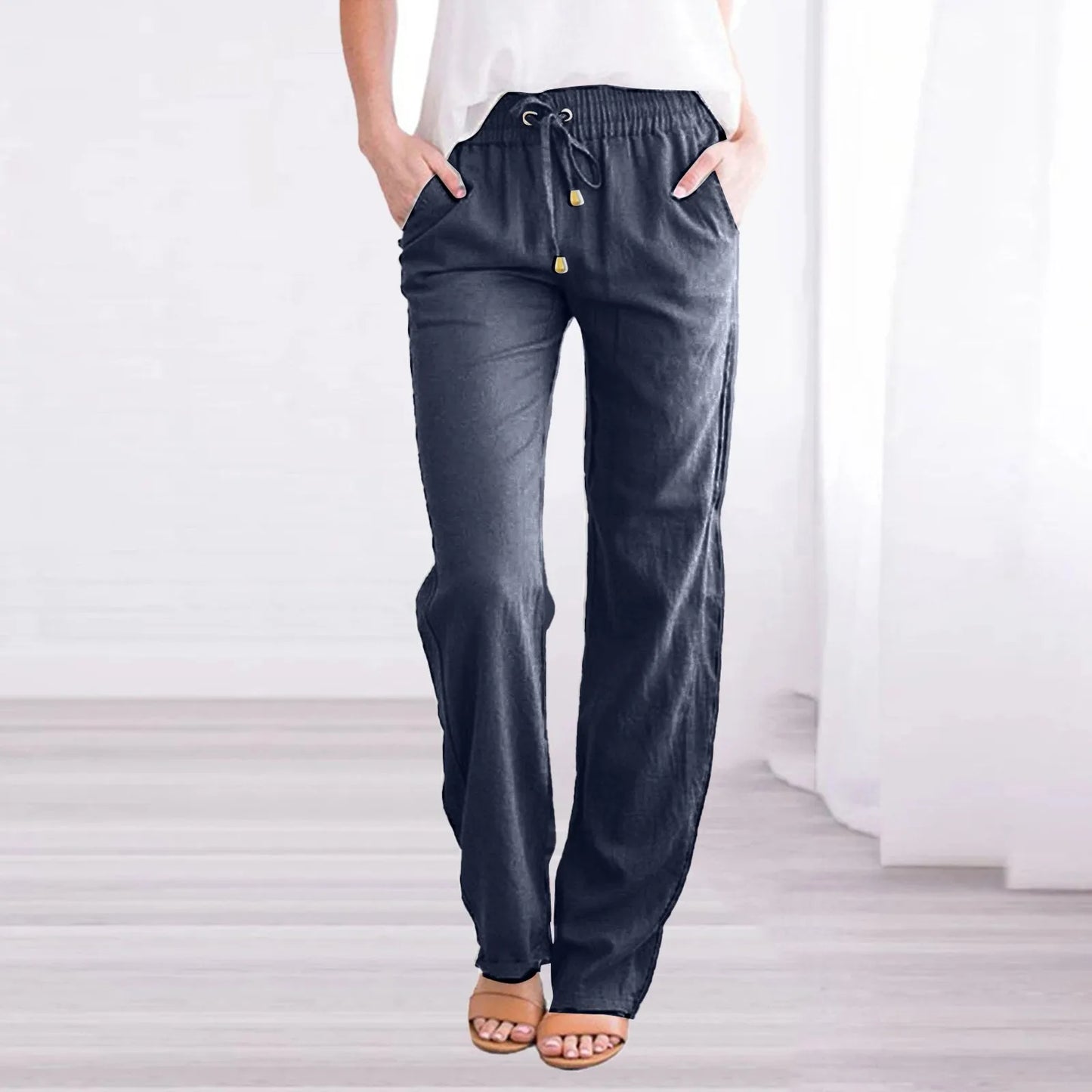 Women’s Baggy Linen Pants – Office & Everyday Chic.