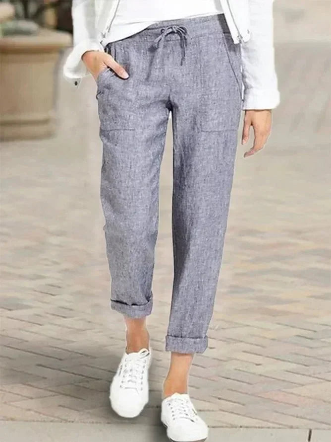 Women’s Baggy Linen Pants – Office & Everyday Chic.