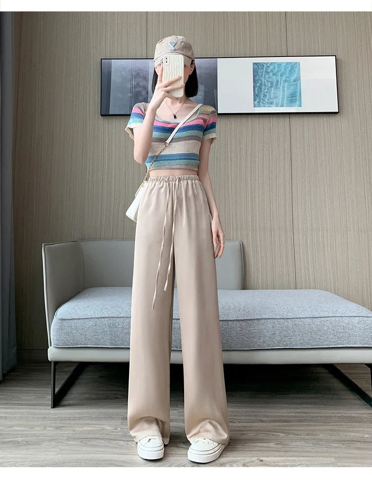 High Waist Wide Leg Pants – Soft, Flowing & Chic.