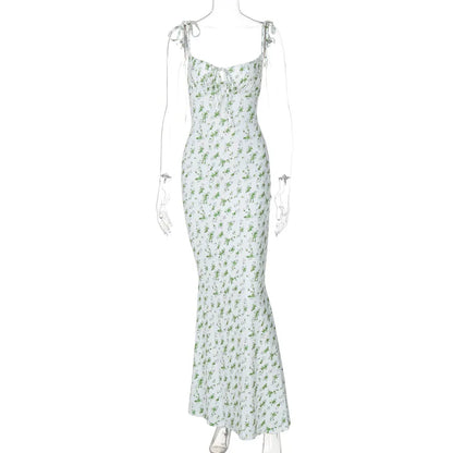 Hugcitar Floral Strapless Maxi Dress – Sleek Summer Streetwear