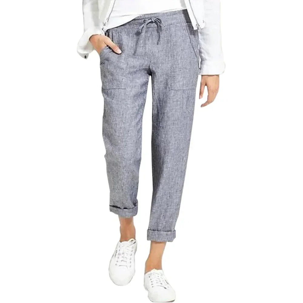 Women’s Baggy Linen Pants – Office & Everyday Chic.
