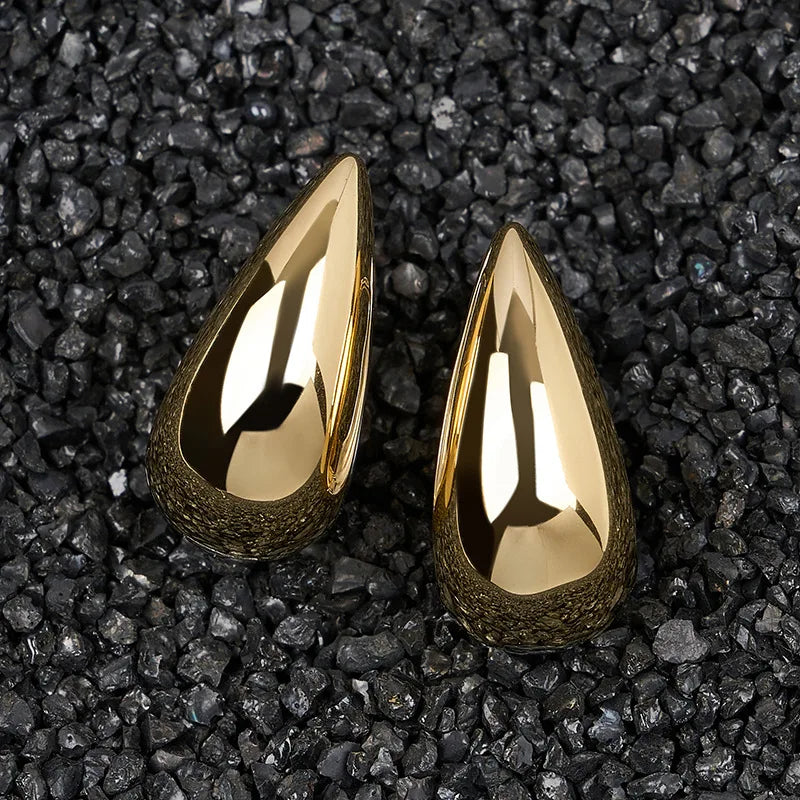 925 Sterling Silver Chunky Hoop Earrings – Geometric Trendy Jewelry for Women.