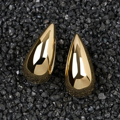 925 Sterling Silver Chunky Hoop Earrings – Geometric Trendy Jewelry for Women.