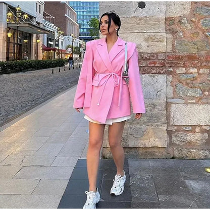 Striped Belted Vest – Effortless Chic for Every Season.