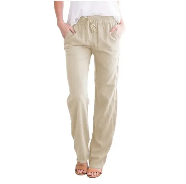 Women’s Baggy Linen Pants – Office & Everyday Chic.