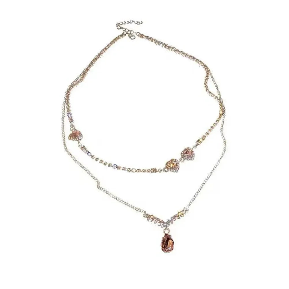 Geometric Hollow Heart Necklace – Modern Minimalist Pendant for Women.