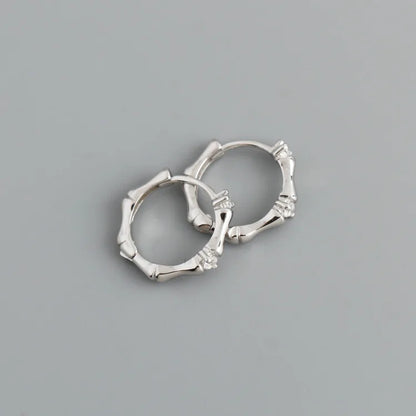 925 Sterling Silver Chunky Hoop Earrings – Geometric Trendy Jewelry for Women.