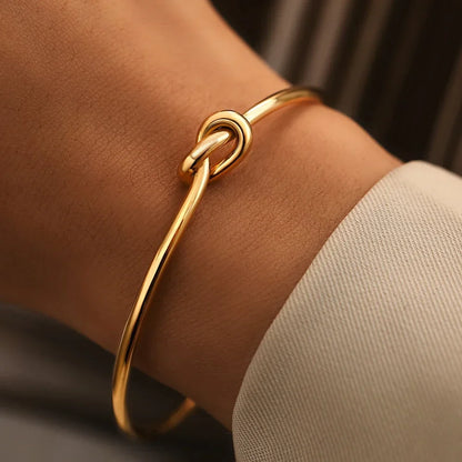 Twist Cuff Bracelet – Bold Stainless Steel Jewelry for Women.