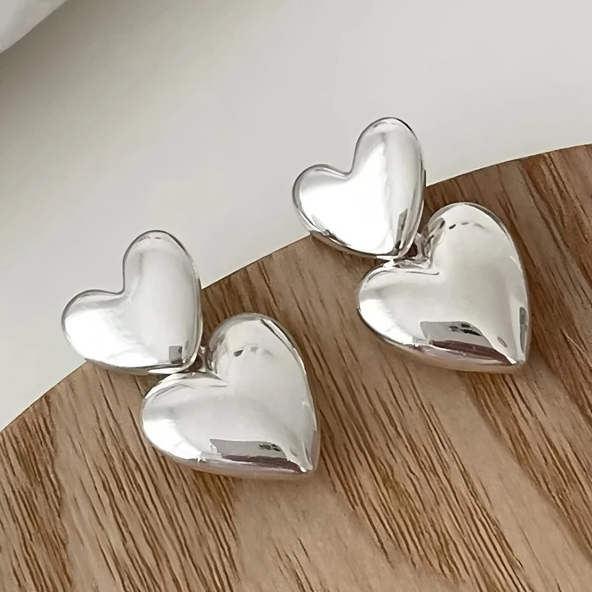 925 Sterling Silver Chunky Hoop Earrings – Geometric Trendy Jewelry for Women.