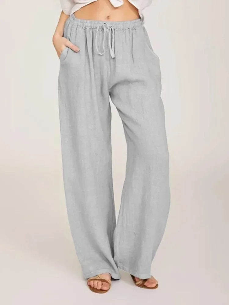 Women’s Baggy Linen Pants – Office & Everyday Chic.