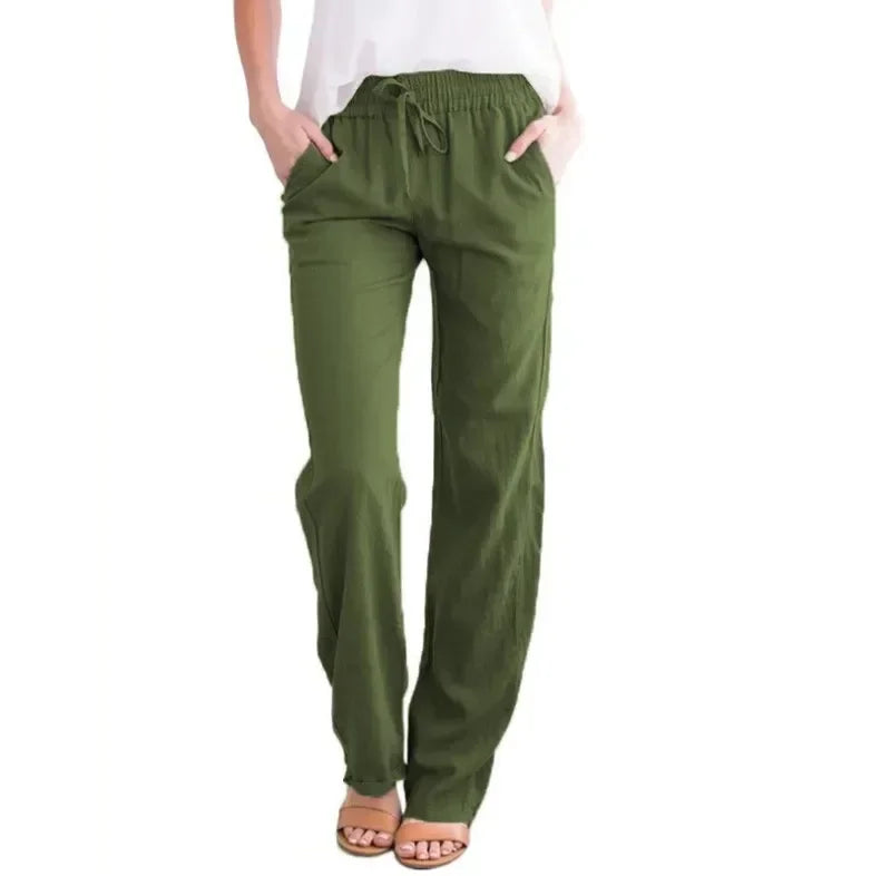 Women’s Baggy Linen Pants – Office & Everyday Chic.