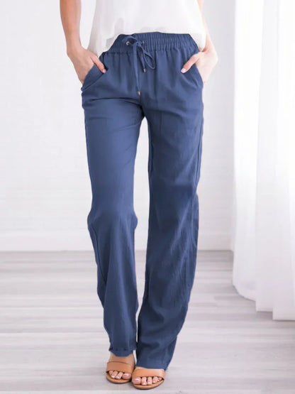 Women’s Baggy Linen Pants – Office & Everyday Chic.