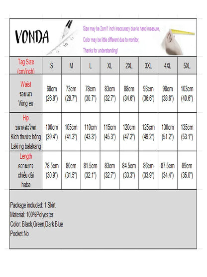 Plus Size High Waist Satin Skirt – Elegant Pleated Design.