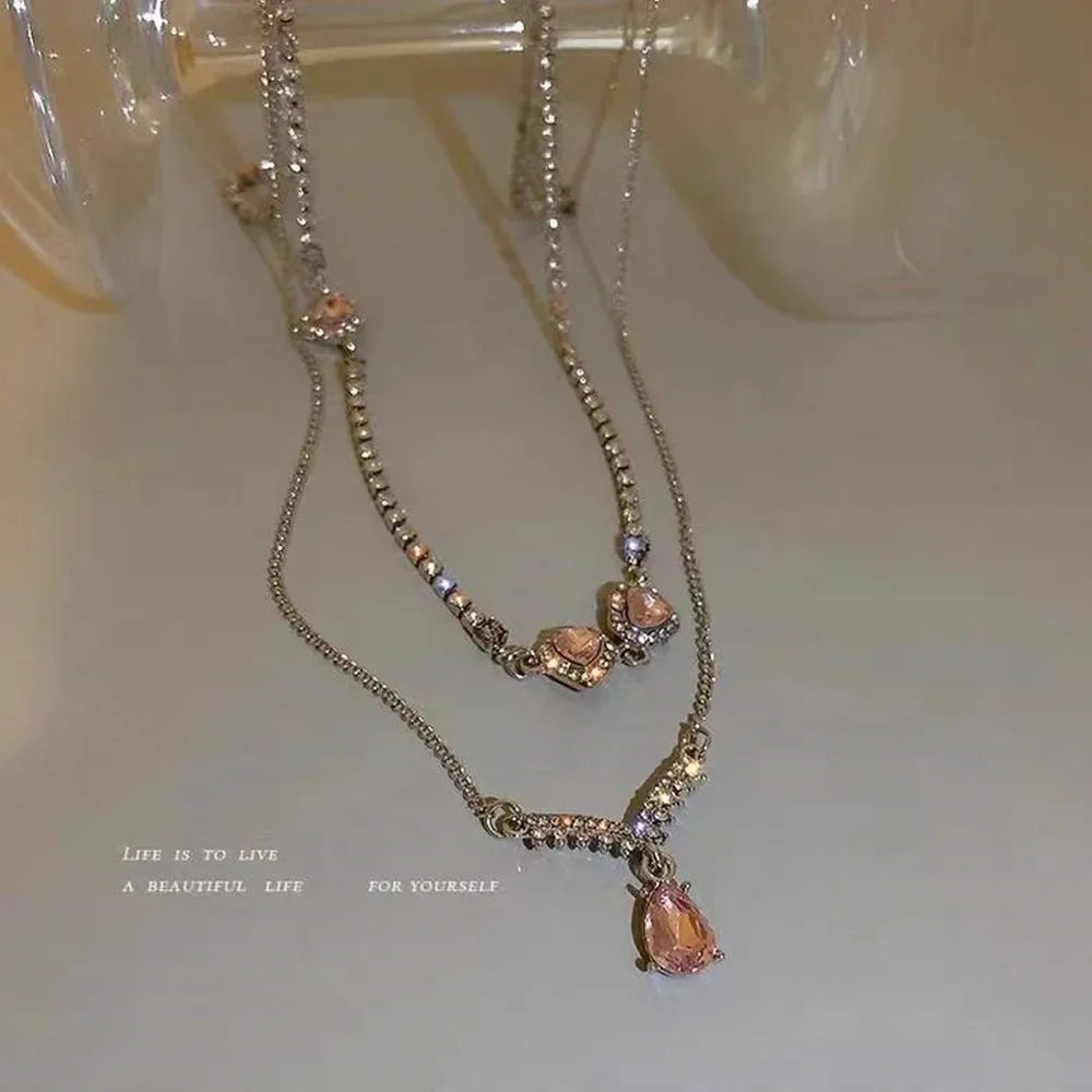 Geometric Hollow Heart Necklace – Modern Minimalist Pendant for Women.