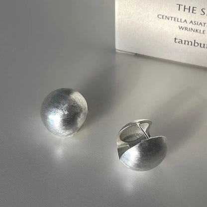 925 Sterling Silver Chunky Hoop Earrings – Geometric Trendy Jewelry for Women.