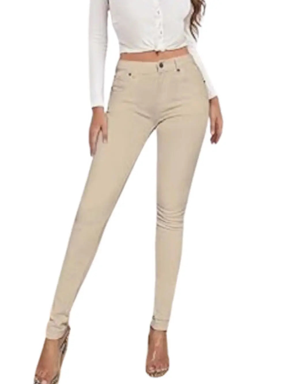 High Waist Stretch Jeans – Slim & Comfortable for women.
