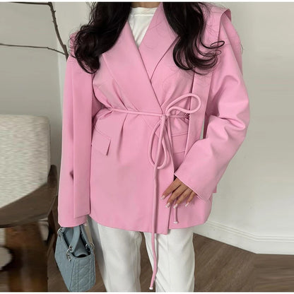 Striped Belted Vest – Effortless Chic for Every Season.