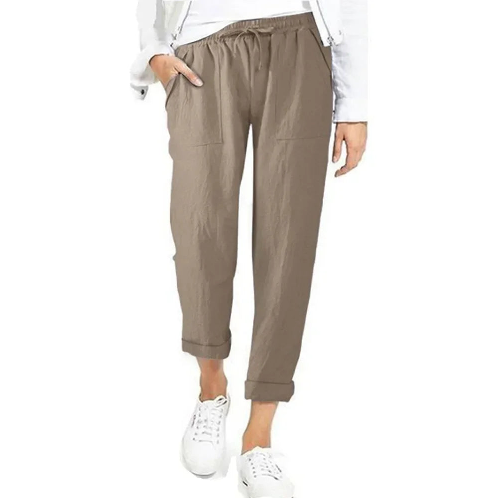 Women’s Baggy Linen Pants – Office & Everyday Chic.