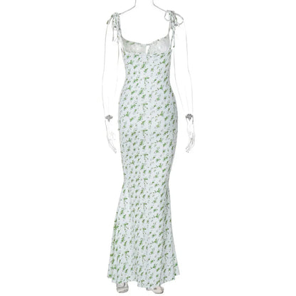 Hugcitar Floral Strapless Maxi Dress – Sleek Summer Streetwear