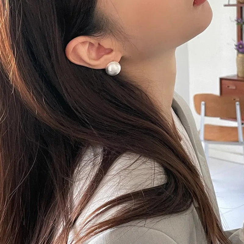 925 Sterling Silver Chunky Hoop Earrings – Geometric Trendy Jewelry for Women.