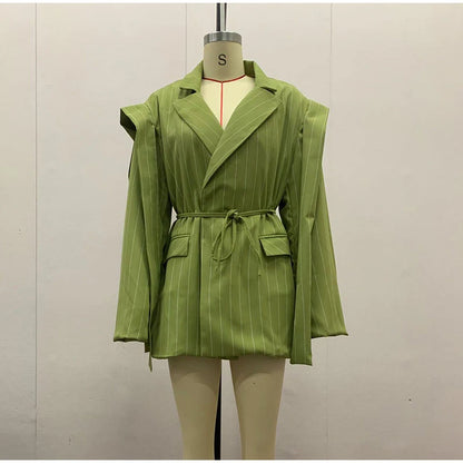 Striped Belted Vest – Effortless Chic for Every Season.