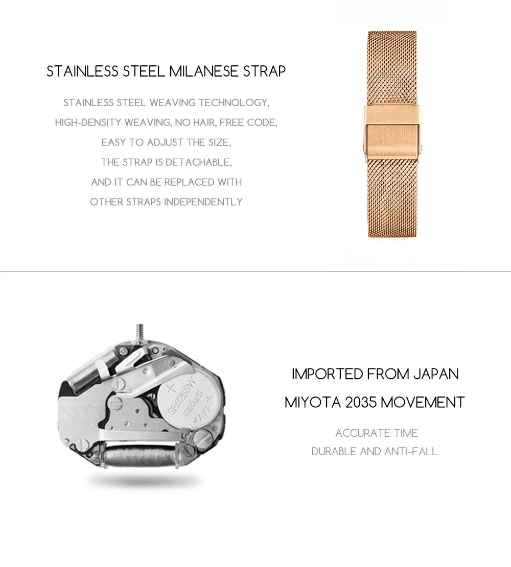 Elegant Luxury Rectangle Watch – Stainless Steel Women’s Quartz Timepiece.