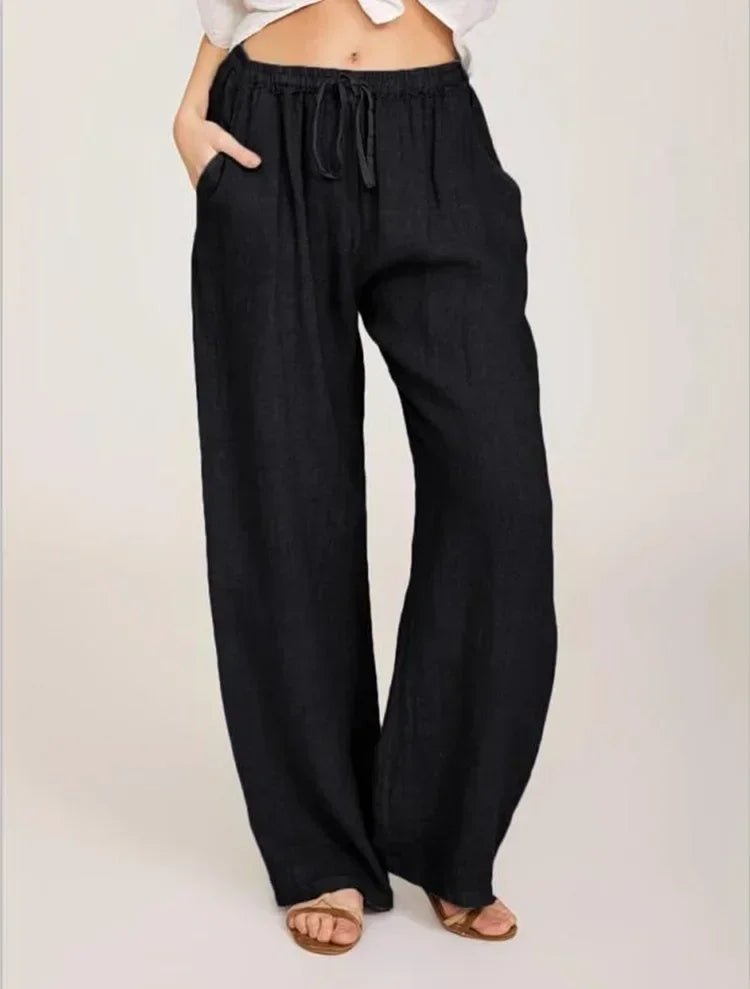 Women’s Baggy Linen Pants – Office & Everyday Chic.