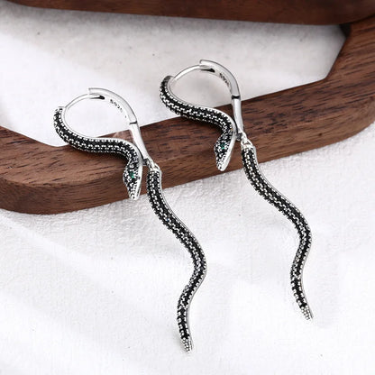 925 Sterling Silver Chunky Hoop Earrings – Geometric Trendy Jewelry for Women.