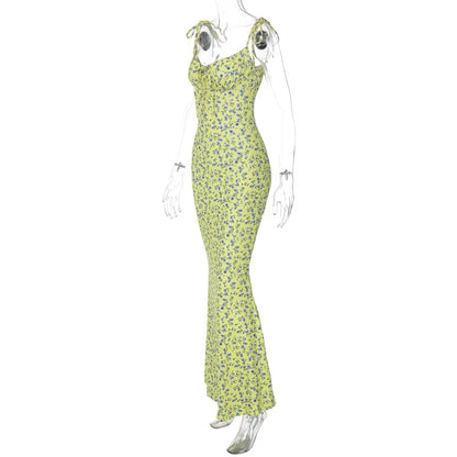 Hugcitar Floral Strapless Maxi Dress – Sleek Summer Streetwear