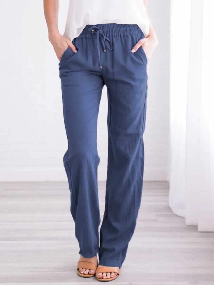 Women’s Baggy Linen Pants – Office & Everyday Chic.