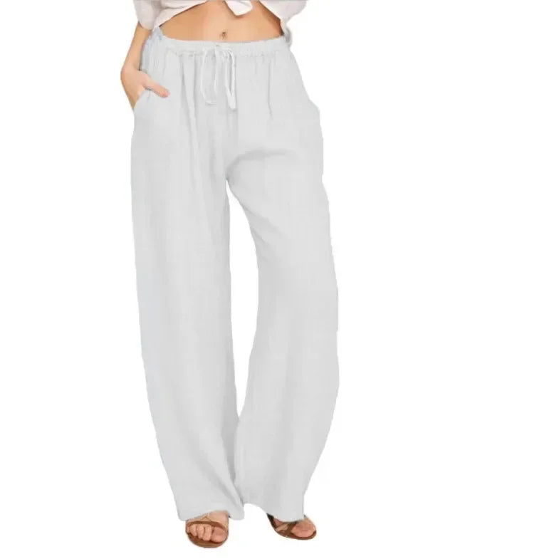 Women’s Baggy Linen Pants – Office & Everyday Chic.