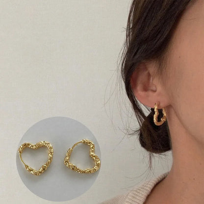 925 Sterling Silver Chunky Hoop Earrings – Geometric Trendy Jewelry for Women.