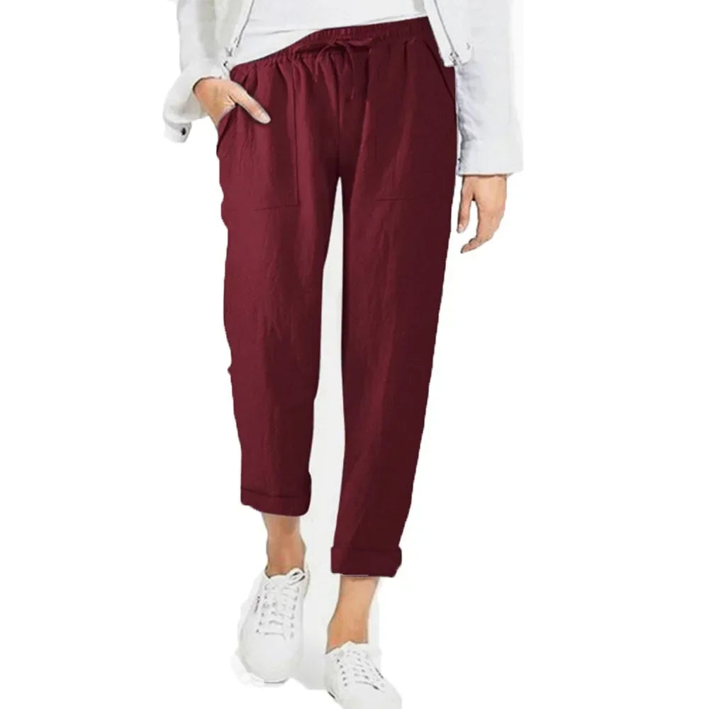 Women’s Baggy Linen Pants – Office & Everyday Chic.