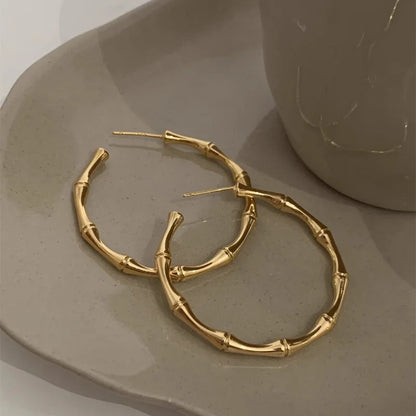 925 Sterling Silver Chunky Hoop Earrings – Geometric Trendy Jewelry for Women.