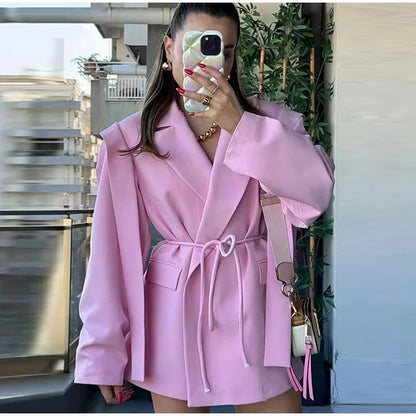 Striped Belted Vest – Effortless Chic for Every Season.